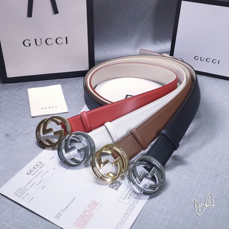 Gucci belt 38mmX80-125cm lb17